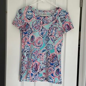 Lilly Pulitzer 70081 Karrie Top Shell Me About It Women's Small EUC